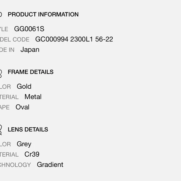 Gucci Black and Gold Gradient Sunglasses - Picture 6 of 6